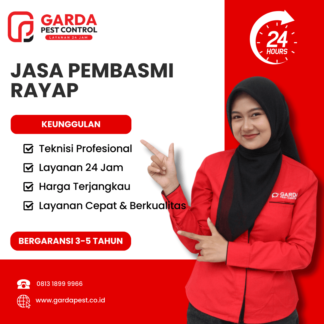 Jasa Anti Rayap di Pekalongan Profesional Garansi 1 s.d 5 Tahun