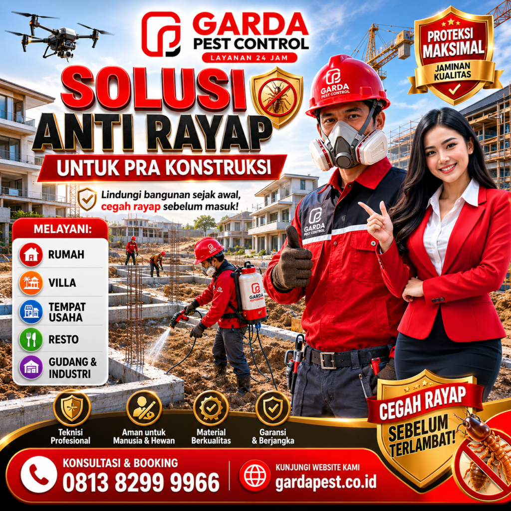 Jasa Anti Rayap Depok Layanan Cepat Bergaransi