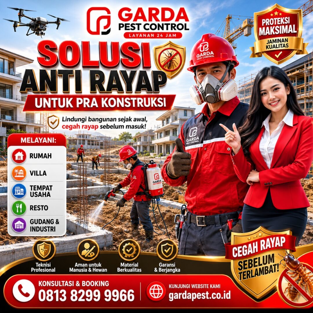 Anti Rayap Bandung Layanan Cepat Bergaransi Hingga 5 Tahun