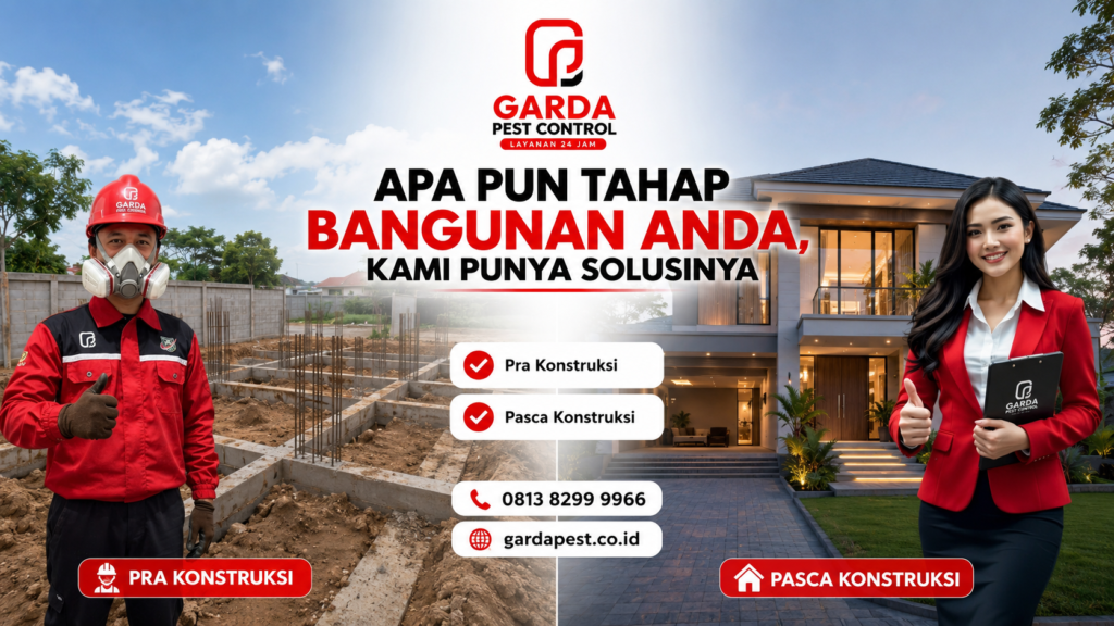Jasa Anti Rayap Pra Konstruksi di Depok Garansi 5 Tahun