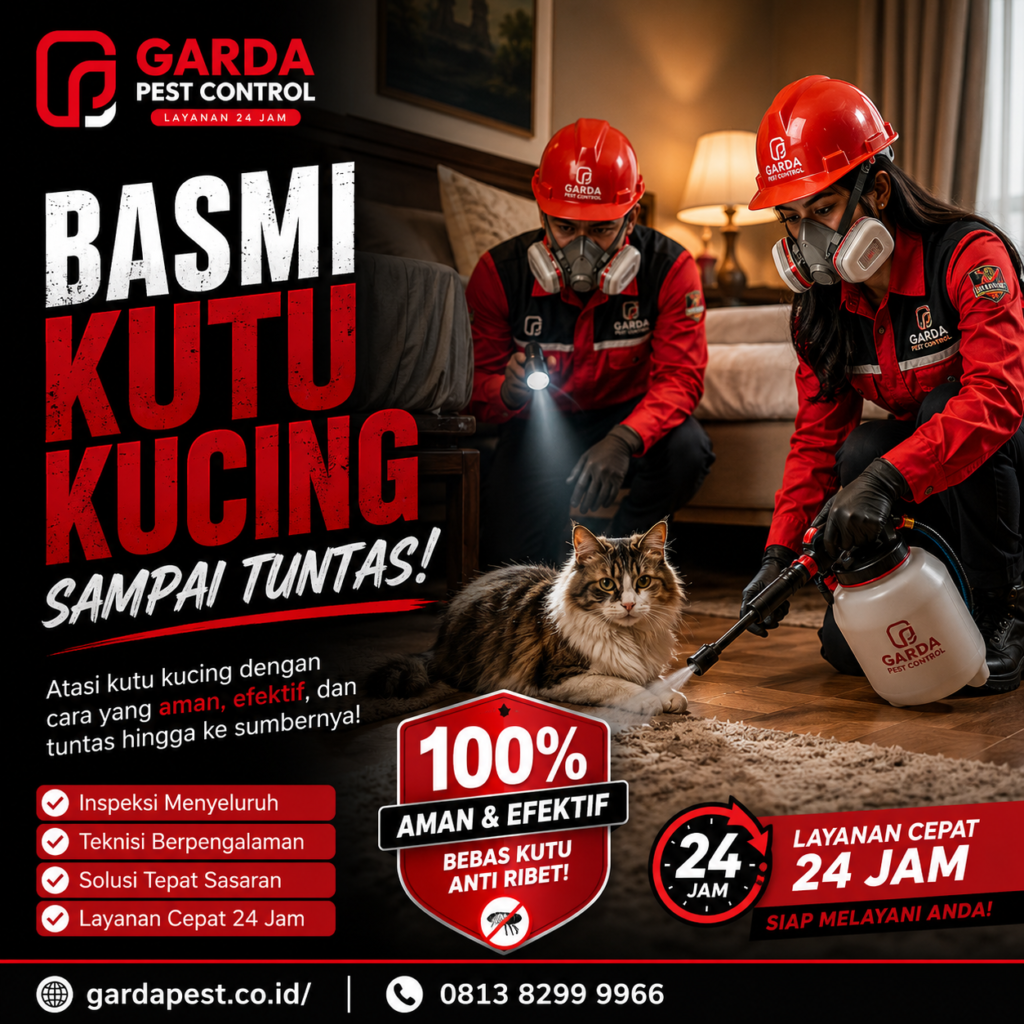 Jasa Pembasmi Kutu Kucing di Karawang