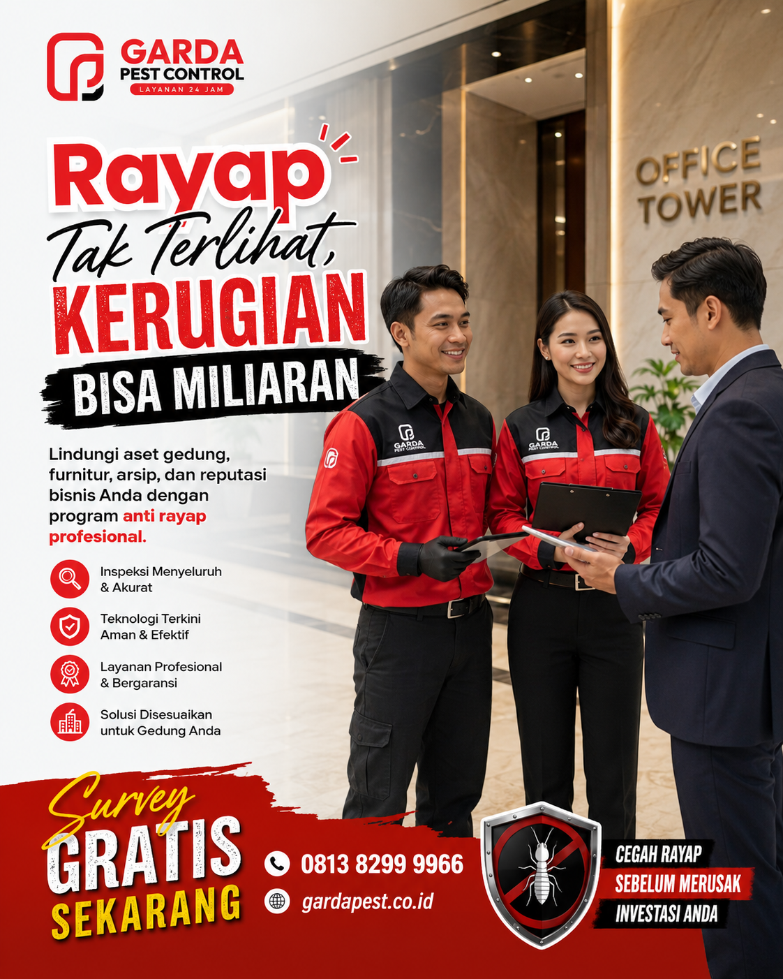 Kontraktor Anti Rayap Bekasi: Solusi Tuntas Melindungi Properti Anda dari Serangan Rayap dengan Garda Pest Control