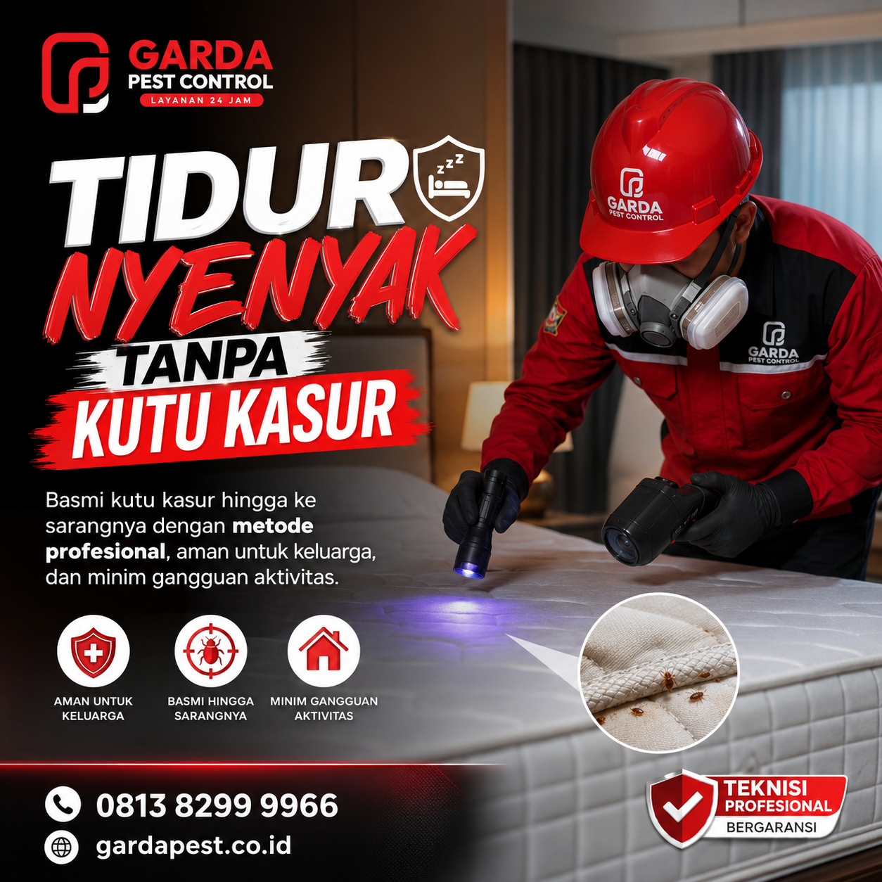 Nomor Telepon Pembasmi Kutu Kasur Malang: Solusi Tuntas dari Garda Pest Control