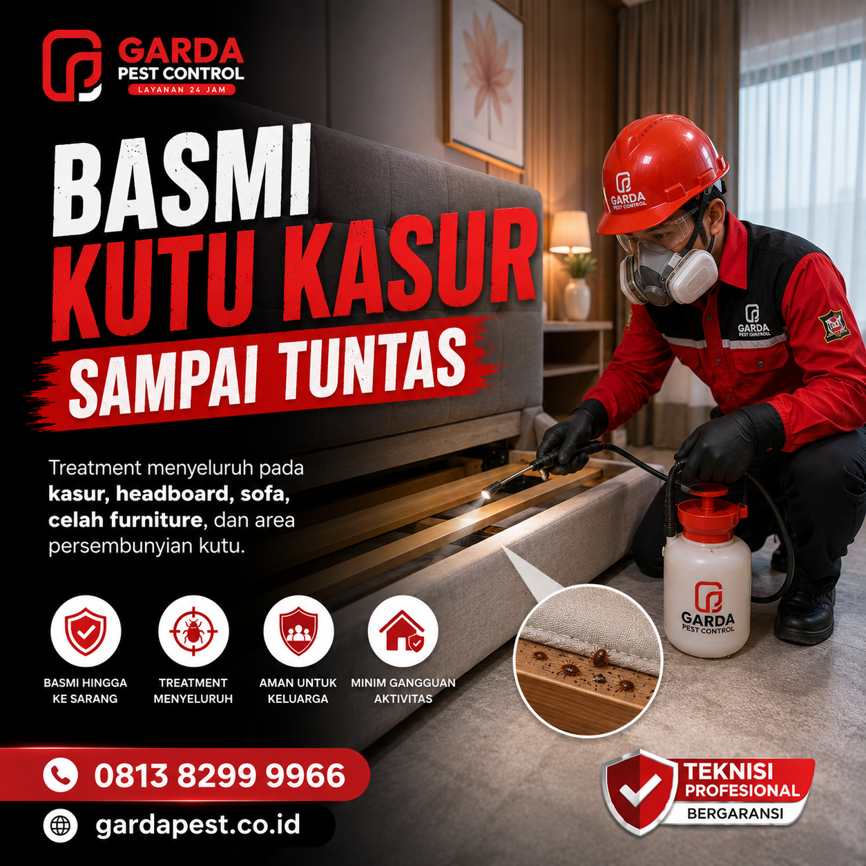 Rincian Harga Jasa Pembasmi Kutu Kasur Malang Terbaru 2026