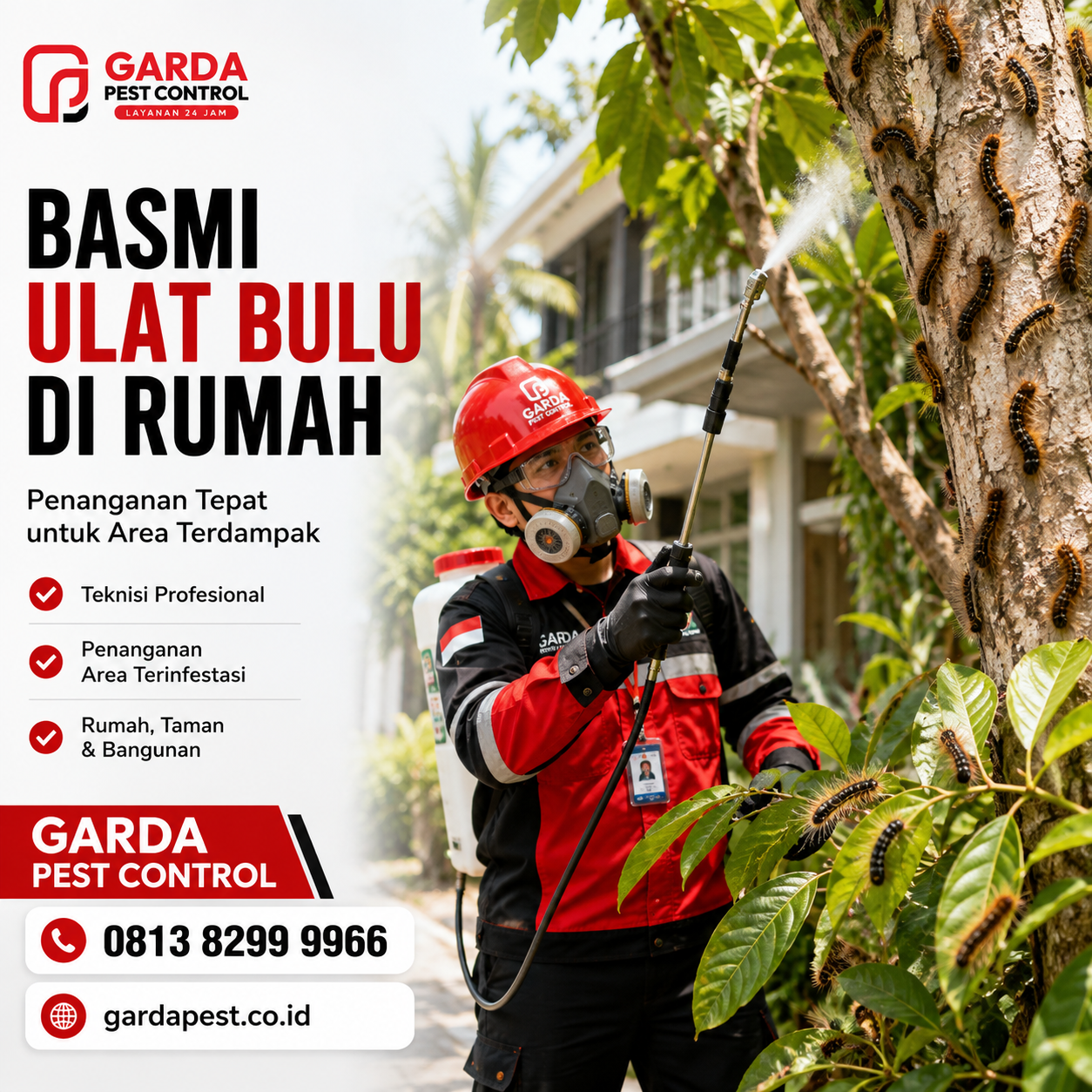 Jasa Pembasmi Ulat Bulu di Bandung: Garansi Tuntas