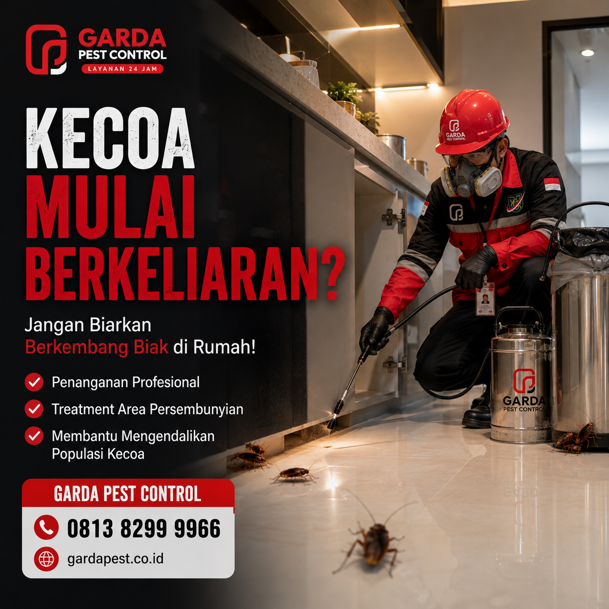 Jasa Pembasmi Kecoa di Jakarta:  untuk Rumah dan Tempat Usaha