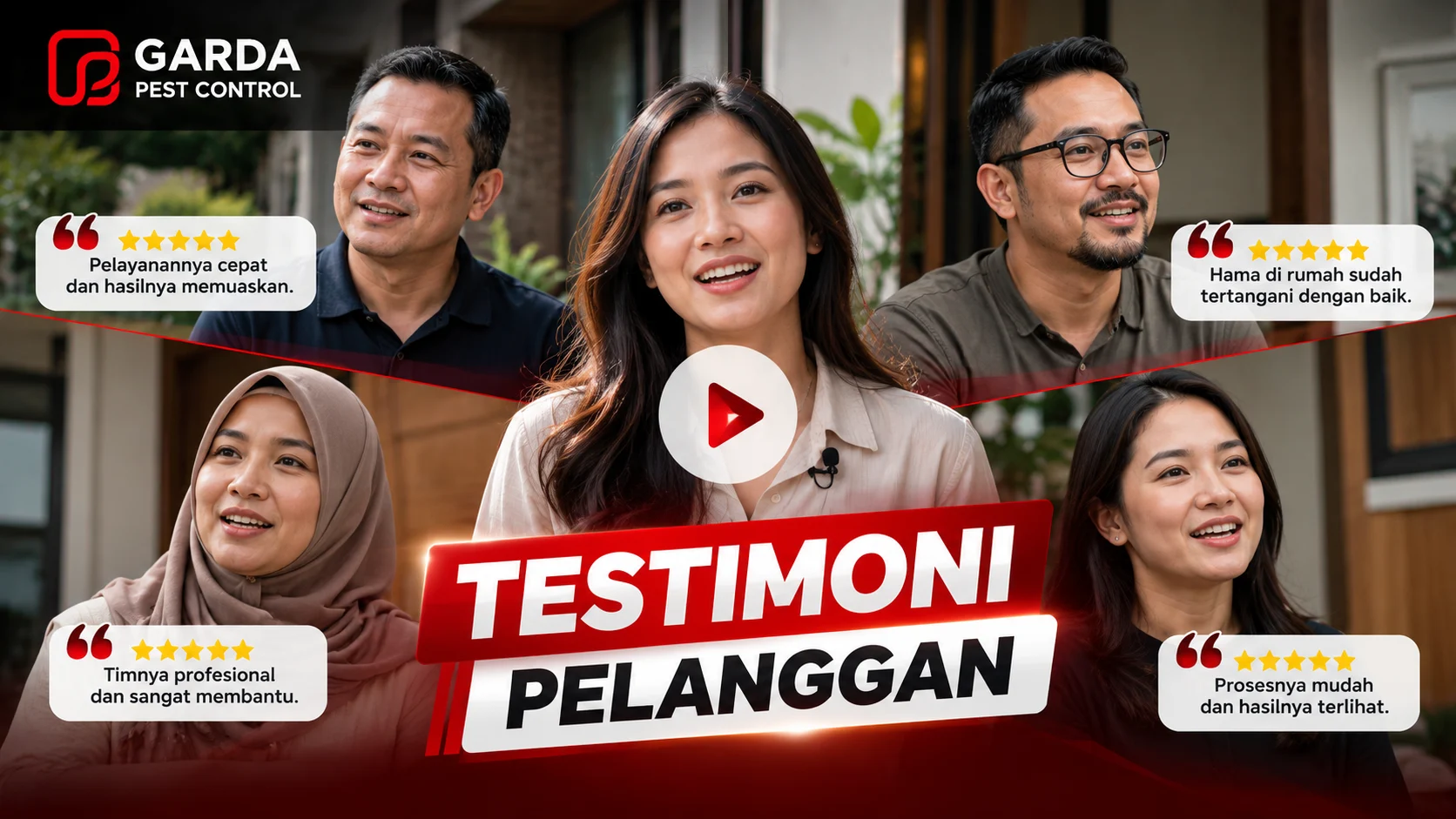 Testimoni Pelanggan Garda Pest Control